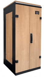 Tabletschrank mit Holzdekor Bibliothekenschrank zur Tabletaufbewahrung